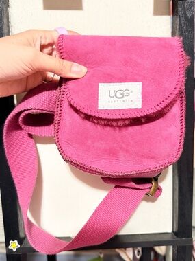 UGG Hot Pink Suede Fannypack